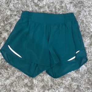 Teal Lagoon Lululemon Hotty Hot Shorts